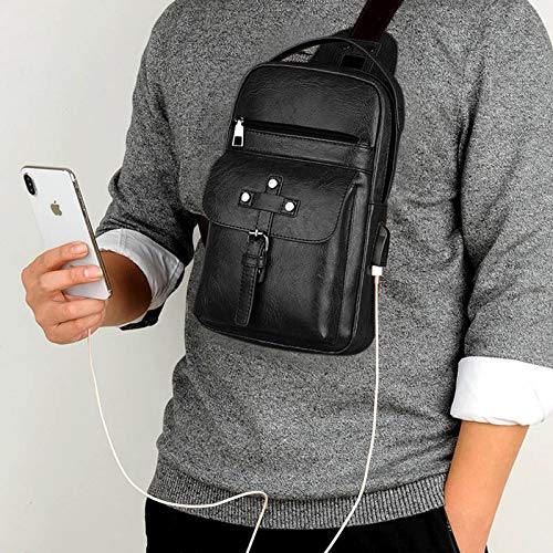 DFV mobile - Mochila Bolso Bandolera para HTC 10 JP (HTC Perfume) (2016) - Negra