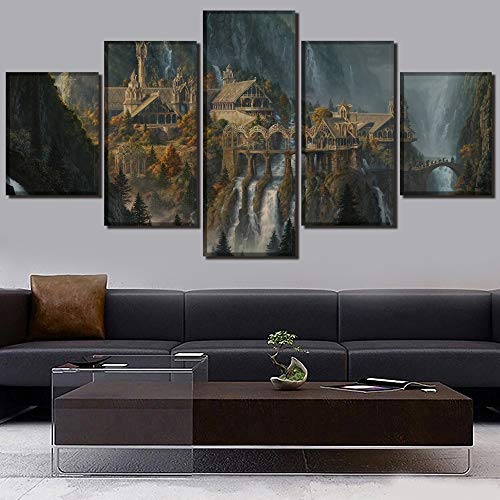 DGGDVP Sitio histórico Paisaje Decoración Pintura HD Imagen Impresa Decoración Pinturas Lienzo Arte de la Pared Decoración del hogar Imagen Arte de la Pared Tamaño de la Lona 2 sin Marco