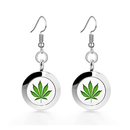 DHDHWL Pendientes de aromaterapia con letras inglesas, difusor de aceite esencial, medallón de acero inoxidable, joyería de moda (color : E537, tamaño: talla única)