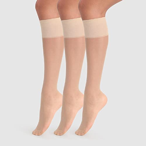 Dim Beauty Resist Calcetines, 20 DEN, Beige (Capri 2m4), Talla única (Talla del Fabricante: 35/41) (Pack de 6) para Mujer