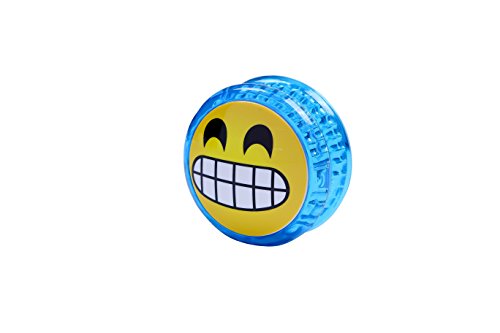 DISOK Lote de 12 Yo Yo Emoticonos con Luz - Yoyos Originales Emojis Divertidos para Niños, Infantiles. Regalos para Cumpleaños Infantiles, Detalles de Comuniones, Bodas niños Baratos y Originales