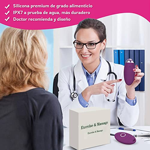 Dispositivo de Incontinencia de Silicona de Grado Médico, Kit de Control de la Vejiga para Ejercicios del Suelo Pélvico para Fortalecer los Músculos Vaginales para Mujeres (Apúrpura)