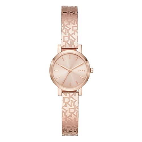 DKNY - Reloj analógico Soho de Cuarzo con Correa de Acero Inoxidable en Oro Rosa para Mujer NY2884