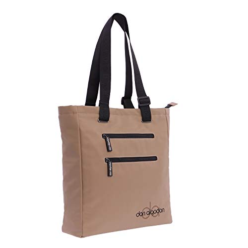 DON ALGODON Zoe, Bolso Mujer Shopper, Beis, 32 x 10 x 35 cm