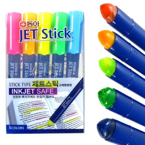 Donga Inkjet Safe Jet Stick Rotuladores fluorescentes de gel sólido