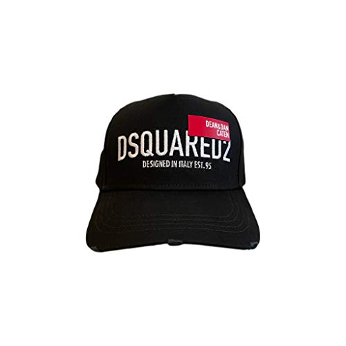 DSQUARED2 Gorra de béisbol D&D Red Tag Negro Talla única