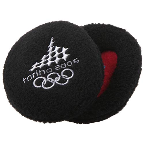 Earbags Olympische Spiele Ohrenwärmer Mütze Warm Torino 2006 Vancouver 2010 Ohren Stirnband, EBOS0610, Farbe Torino 2006 Schwarz, Größe S