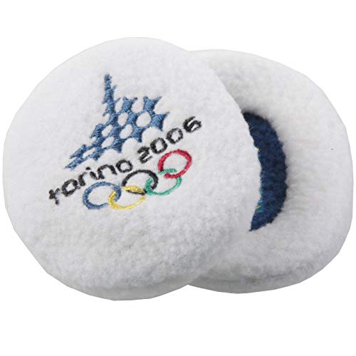 Earbags Olympische Spiele Ohrenwärmer Mütze Warm Torino 2006 Vancouver 2010 Ohren Stirnband, EBOS0610, Farbe Torino 2006 Weiß, Größe S