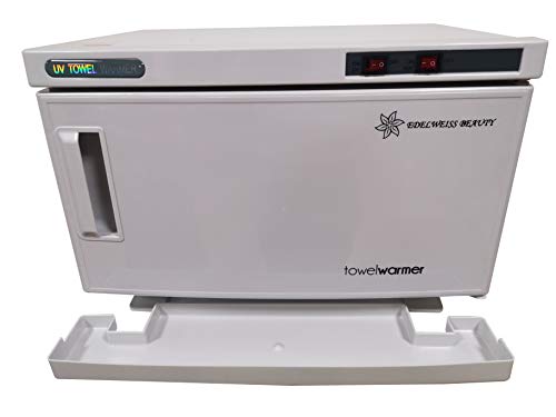 EDELWEISS BEAUTY Calentadores de Toallas 2 EN 1 Esterilizador de Toallas UV Gabinete Profesional (16L / 200W)