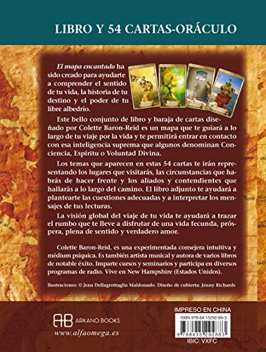 El mapa encantado (Libro guia y 54 cartas- oráculo): Libro guía y 54 cartas-oráculo