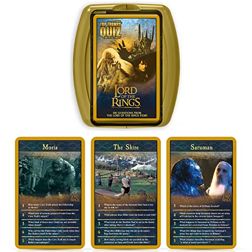 El Señor de los Anillos Top Trumps Quiz Juego, (WM00384-EN1-6)