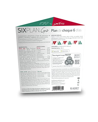 Eladiet - PACK AHORRO 3 Uds Triestop Six Plan GO 12 sticks - Control de Peso - Total 36 Stickd (12x3uds)