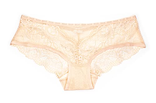 Elle Mujeres Encaje Brasileño, beige, S