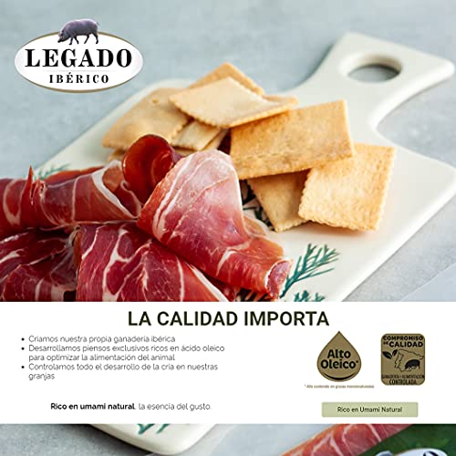 ElPozo Legado Ibérico Jamón Cebo Ibérico, 50% Raza Ibérica, 3sobres De 60 g, 180 Gramo