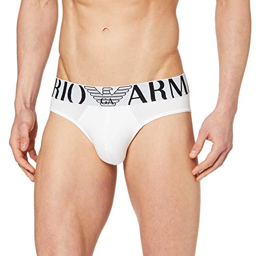 Emporio Armani 110814 Slip, Hombre, Blanco (White), L