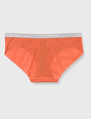 Emporio Armani Cheeky-Pantalón Interior (Microfibra) Full Slip, Canela, M para Mujer