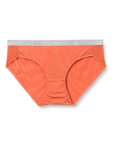 Emporio Armani Cheeky-Pantalón Interior (Microfibra) Full Slip, Canela, M para Mujer