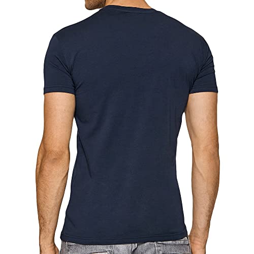 Emporio Armani Shiny Logoband Camiseta, Hombre, Azul (Marine), XL