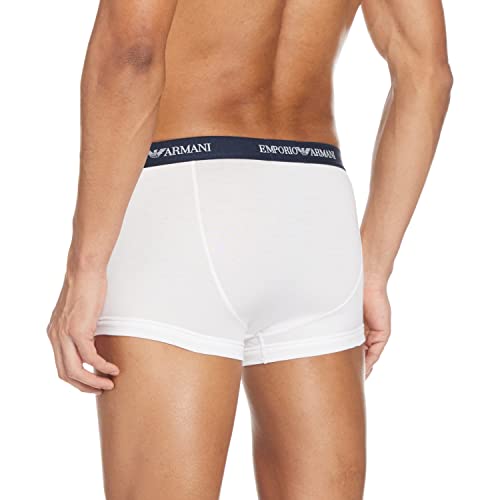 Emporio Armani Underwear 111210-CC717 Calzoncillos, Hombre, Multicolor (Blanco/Marine 10410), L