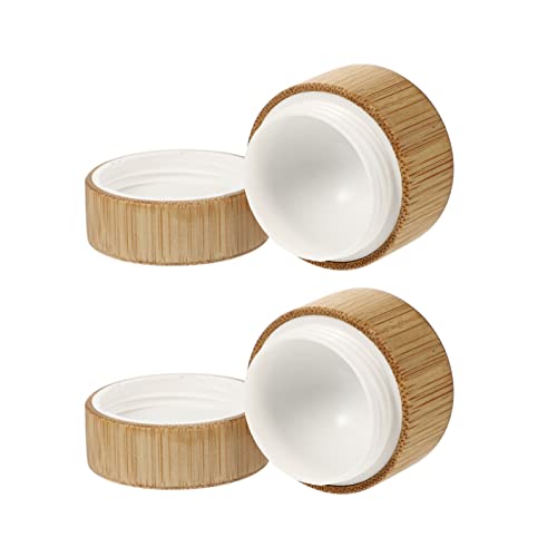 Envases Cosméticos Ejemplos de Madera Tarras de Muestra: 2 Unids Portátiles 10G de Maquillaje Botellas de Olla Crema Recargable Recipientes Loción Vacía Caja de Loción para Home