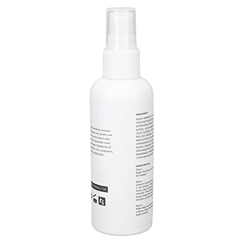 Espray para Depilación Manual, Espray para Depilación que Reduce los Poros Reparación del Cabello de las Piernas Poros para la Depilación Cuidado de la Piel