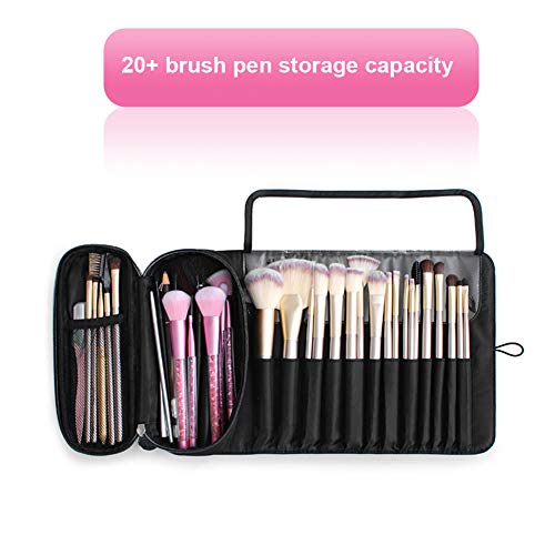 Estuche para brochas de Maquillaje, Estuche para cosméticos Estuche para lápices Estuche Enrollable Bolso de Mano Estuche para cosméticos Estuche para bolígrafos para Mujeres