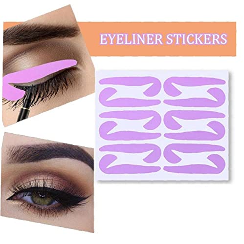 Eyeliner Stencil Pads 8 Unids con Alas De Consejo con Alas Conjunto De Plantillas De Ojos Conjuntamente Herramientas De Maquillaje De Ojos