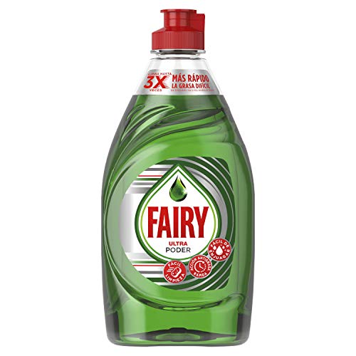 Fairy Ultra Original Líquido Lavavajillas Verde Con LiftAction: Sin Dejar En Remojo, Sin Grasa, Sin Dificultad Y Suave Con La Piel 400 ml