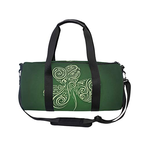 FAJRO Happy St Patrick's Day Gym Bolsa de viaje para hombre