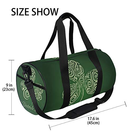 FAJRO Happy St Patrick's Day Gym Bolsa de viaje para hombre