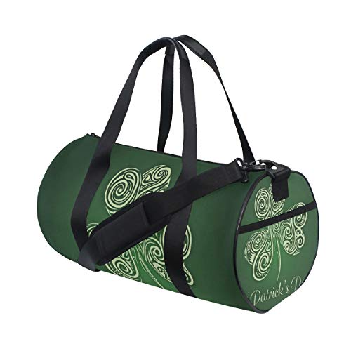 FAJRO Happy St Patrick's Day Gym Bolsa de viaje para hombre