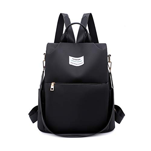 FANDARE Bolsos Mochila Mujer Bolsa de Hombro Antirrobo Bolso Mochilas Tipo Casual Niña Bolsas Escolares Adolescente Daypacks para Outdoor Viaje 3 in 1 School Bag Impermeable Nylon Negro