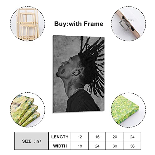 FANFF 9-Playboi Carti Music Canvas Poster Pintura decorativa Lienzo de pared Arte de la sala de estar Carti Pintura del dormitorio 30 x 45 cm