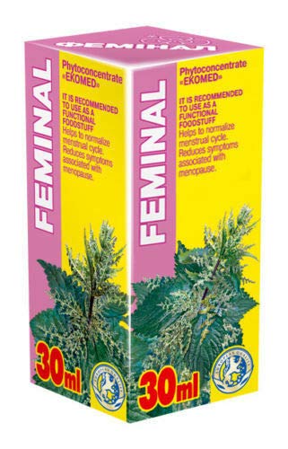 Feminal 30ml Fitoconcentrado - Extractos de plantas naturales - Ciclo menstrual regular - Menopausia - Equilibrio hormonal