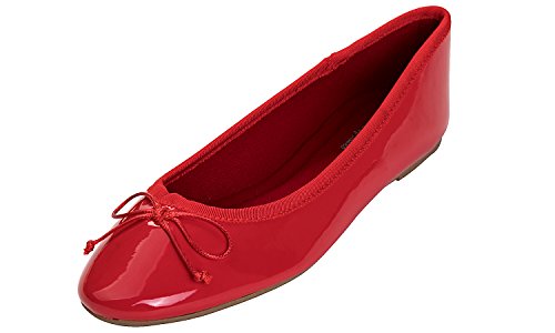 Feversole Women's Macaroon Colorful,Cojín de Espuma con Memoria Colorida Macaron para Mujer, diseño Plano de Charol