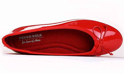 Feversole Women's Macaroon Colorful,Cojín de Espuma con Memoria Colorida Macaron para Mujer, diseño Plano de Charol