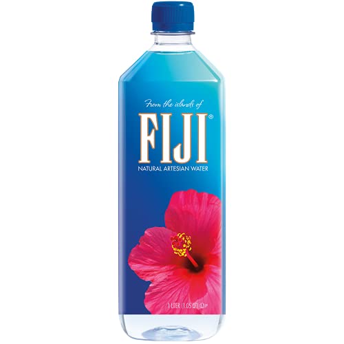 FIJI Natural Artesian Water, 33-Ounce Bottles (Pack of 12)