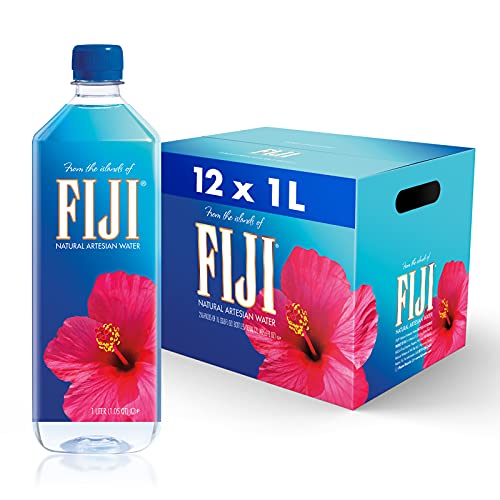 FIJI Natural Artesian Water, 33-Ounce Bottles (Pack of 12)