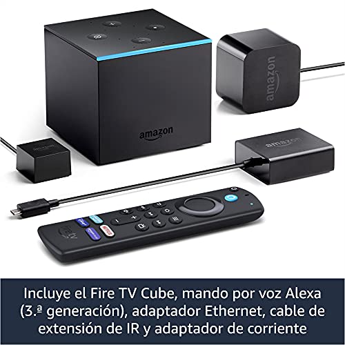 Fire TV Cube | Reproductor multimedia en streaming con control por voz a través de Alexa y Ultra HD 4K