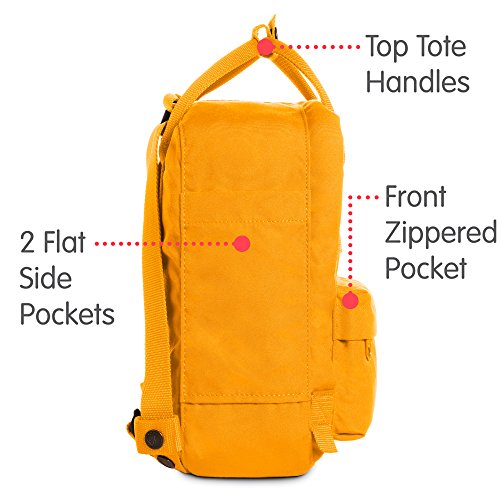 Fjällräven Re-Kånken Mini - Mochila, Unisex Adulto, Amarillo (Sunflower Yellow), 29 x 20 x 13 cm