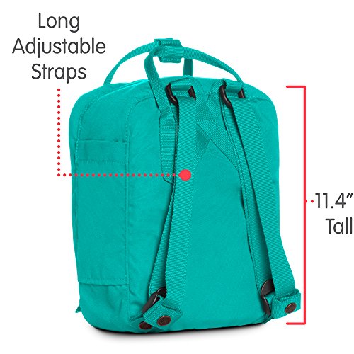 Fjällräven Re-Kånken Mini - Mochila, Unisex Adulto, Verde (Emerald), 29 x 20 x 13 cm