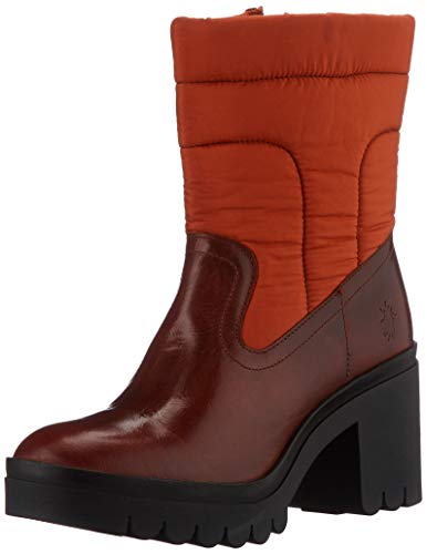 FLY LONDON TYKE661FLY, Bota a la Altura de la Pantorrilla Mujer, Brick/Orange, 36 EU