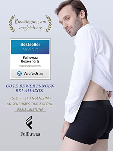 Fullluwaa Bóxer (Pack de 12) Hombre Algodón Calzoncillos-XL