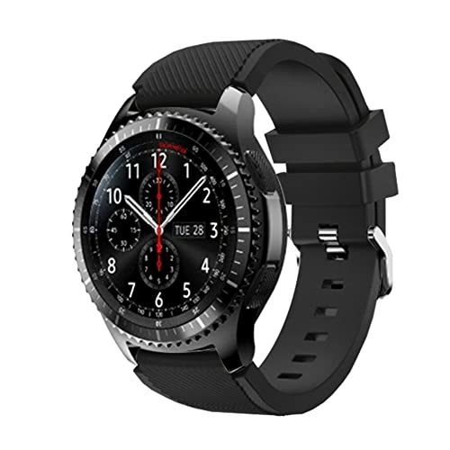 FunBand Correa Compatible con Samsung Galaxy Watch 3 45mm, 22mm Pulsera de Repuesto Deportiva de Silicona Suave para Samsung Gear S3 Frontier / S3 Classic/Galaxy Watch 46mm / Huawei Watch GT2 Pro