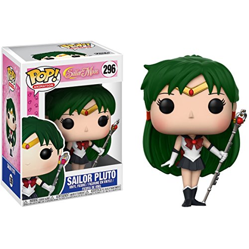 Funko Sailor Pluto: Sailor Moon x POP! Animation Vinyl Figure & 1 POP! Compatible PET Plastic Graphical Protector Bundle [#296 / 13757 - B]