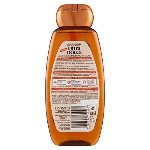 Garnier CHAMPÚ Ultra Dulce DE Aceite DE Coco Y Manteca DE Cacao 300 ML