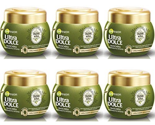 Garnier Ultra Dolce Oliva Mitica Mascarilla para el cabello nutrición intensa (6 unidades)