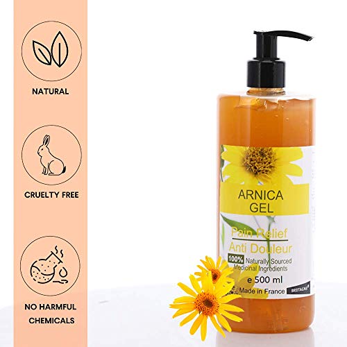 Gel de Arnica 90% 500 ml Bebé – Dolores musculaires – ecchymoses – Gel refrescante – hématomes – bueno para los dolores – Sport recuperación – articulaciones – Gel de masaje