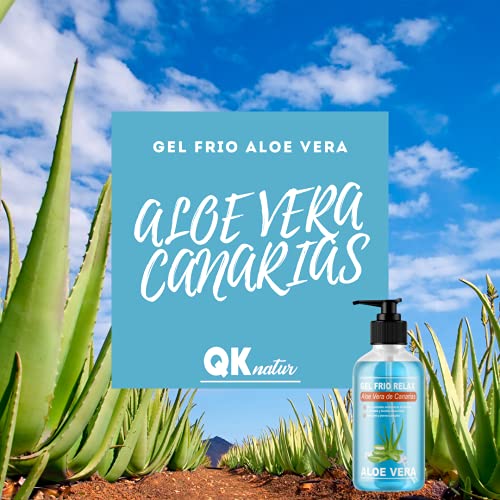 GEL FRIO ALOE VERA DE CANARIAS BIO - Con extracto de Arnica y Calendula. Efecto refrescante y calmante, alivia las piernas cansadas, estimula la circulación. Hidratación natural. (500 ml)