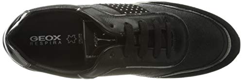 Geox D TABELYA A Zapatillas Mujer, Negro (Black), 38 EU